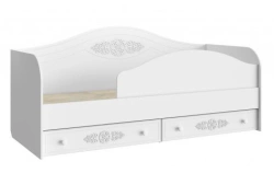 Wooden beds for children, models: Bed with protective board "Assol" AS-10