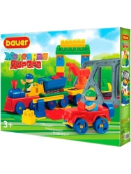Bauer Children's Educational Constructor Toy "Railway" 126 pieces in a box, Art. 707