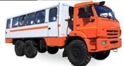 Specialised passenger transport vehicle (shift bus) NEFAZ 4208-34, base chassis: KAMAZ-43118-50 with diesel engine.