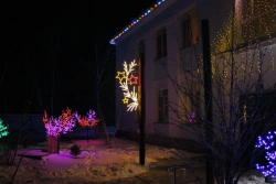 LED console (LED panel) "Honour and Glory" - decorative street lamp on brackets (modifications 220V, 24