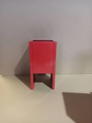 Metal cabinet for one fire extinguisher, floor standing, single, square (type No.5)
