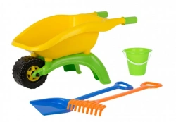 Set "Gardener" (children's wheelbarrow, rake, trowel, bucket 1.35 litres)