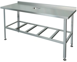 Industrial waste collection table SPSO-1-0,7/1,5 (stainless steel)