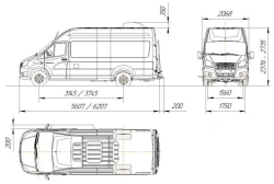 Trucks with dual-fuel engine, petrol/gas having a technically permissible maximum mass not exceeding 3, 5 tonnes