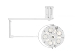 Surgical medical LED single dome wall mounted luminaire (wall mounted 6 module dome with radial dome) FotonFLY