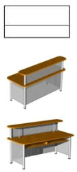 Literature delivery chair straight 1000x780x1100 mmm