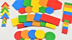 Set of plane geometrical forms (50 pcs)