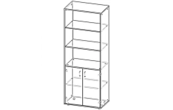 Shelving cabinet (Bureaukrat series)
