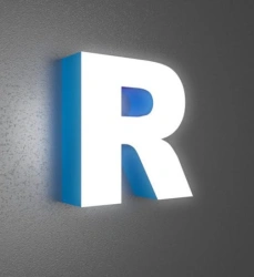 Volumetric light letters