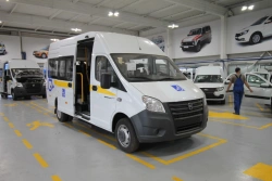 Vehicle for the carriage of passengers, type 224380, mod. 22438J, with the possibility of carrying disabled persons or exclusive