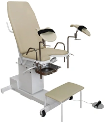 Gynaecological chair KG-3E according to TU 9452-047-07614107-2008 and removable parts to it: footrest, hamstrings, cassette for