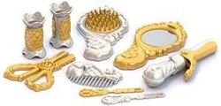 Hairdressing set (gold) (9 items in a bag)