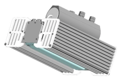 LED cantilever luminaire for utilitarian outdoor lighting SKU 22-036x1