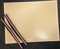 Tactile Sand Drawing Game: tray cover with fixings