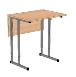 Pupil's table 1 seater, adjustable, square tube SU-1.1P
