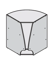 Internal corner counter