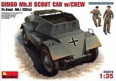 Assembled model Dingo Mk II with crew Pz.Kmpf.Mk 1 202€