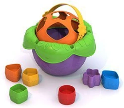 Didactic toy "Bucket Flower"