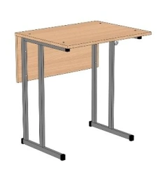 Pupil's table 1 seater, not adjustable, square tube SU-1.1