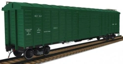 Covered railway freight wagon model 11-2164
