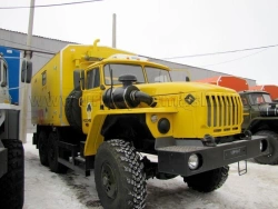 Unit for well testing (AIS) UZST brand, type UZST01, modification 5840-07 on chassis Ural 5557-1151-60, 5557-1151-62, 5557-11.