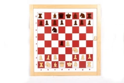 Checkers-chess wall panel