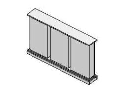 Fencing. Set of furniture "Court"