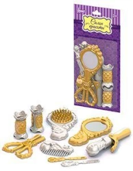 Hairdresser set (gold) (9 items in blister)