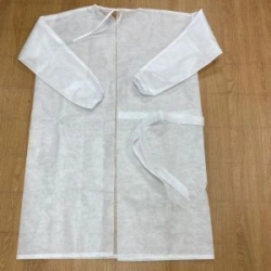 Medical disposable non-sterile gown made of nonwoven materials