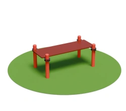 Bench for outdoor bench presses