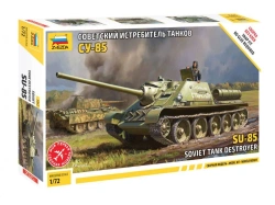 Assembled model "Soviet tank fighter SU-85 (without glue)"