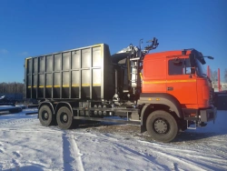 Metal carrier truck with CMU 637706 on chassis Ural S35510