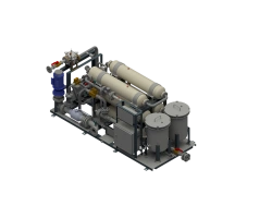 Wastewater treatment plant with sewage treatment unit "ESS" (throughput capacity 50.0 m3/day)