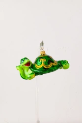Licence Christmas tree toy made of glass "Turtle"