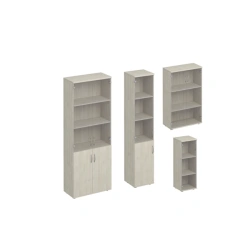 Document cabinet with glass doors. Set of furniture of "Comfort" series