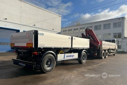 Flatbed flatbed double-axle trailer AP-24