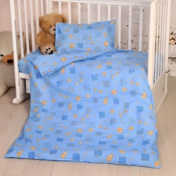 Bed linen set for children made of cotton fabrics