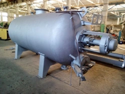 Vacuum boiler for processing and utilisation of meat and bone and fish waste and animal feed production, model KV-4,6M