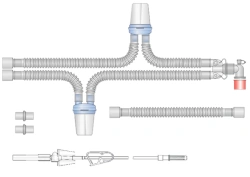 Respiratory devices for joint use with anaesthetic and resuscitation equipment, version: p