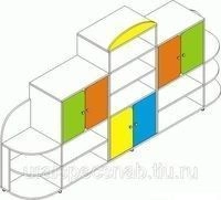 Children's wooden wall for toys and aids