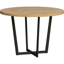 Dining table with round top