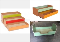 Children's (single-deck, double-deck, triple-deck) wooden bed