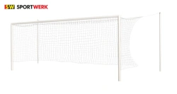 Aluminium football goal 7,32x2,44 m for free hanging netting