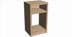 Cabinet for mini-bar and safe (open)