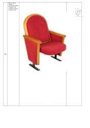 Armchair, brand "Prima", size: 530*740*960 mm (W*H*H), seat cushion thickness 75 mm