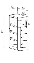 Cupboard PN-4 extra.