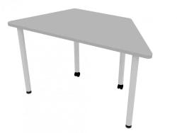Mobile trapeze table 1280x580x760mm (WxHxH)