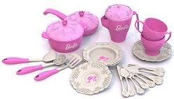BARBIE Kitchen and Tea Set (21 pieces in a net)