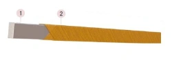Winding aluminium rectangular wire with glass-fibre and glass-polyester insulation, APSDKT
