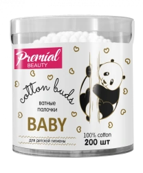 PREMIAL Baby cotton buds (cylinder) 1/200/24